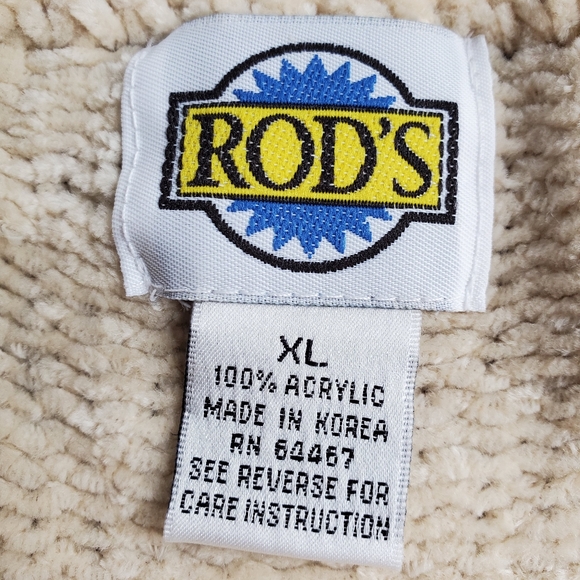 Vintage Rods Western Cropped Acrylic Sweater XL - Picture 4 of 5